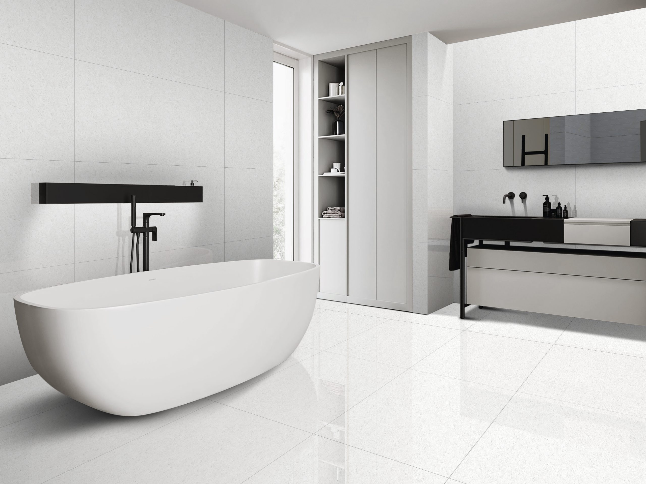 Toffy White Double Charge Tiles Series By Lavish Ceramics