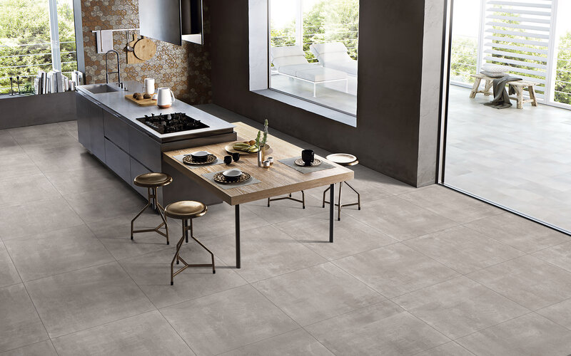 Concrete Look Porcelain Tiles by Lavish Ceramics