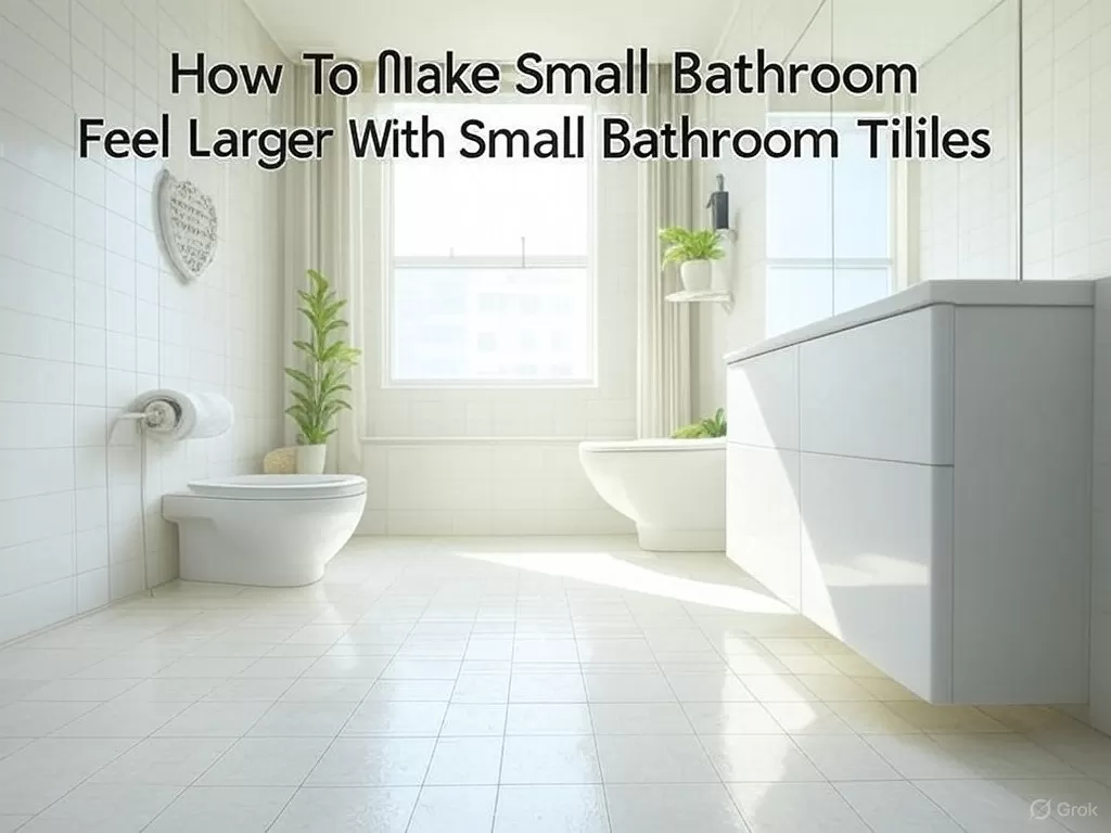Small Bathroom Feel Larger with small bathroom tiles