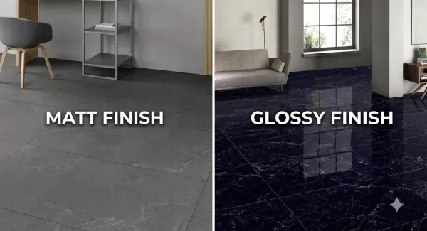 Matte vs Glossy Tiles: Which Finish Should You Choose for Each Room? matt vs glossy tiles